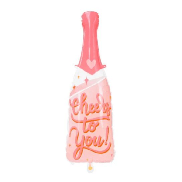 Balon Sampanie roz 38x97 cm