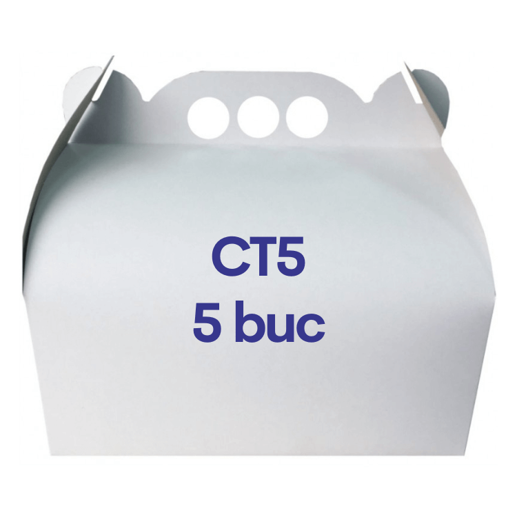 Cutie tort CT5 alba 30×40 cm – 5 buc.