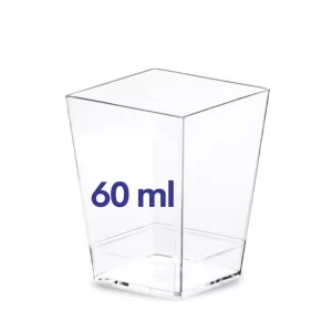 Cupe desert Kubik transparente Dulcinea – 50 buc