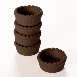 Coji mini tarte rotunde cu cacao 44mm - 33 buc.