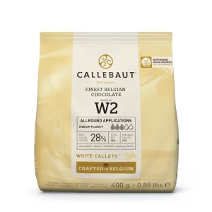 Callebaut W2 ciocolata alba 400g