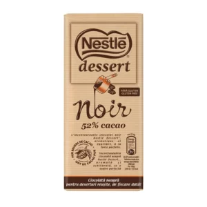 Nestle ciocolata neagra cu 52% cacao pentru deserturi 205 g
