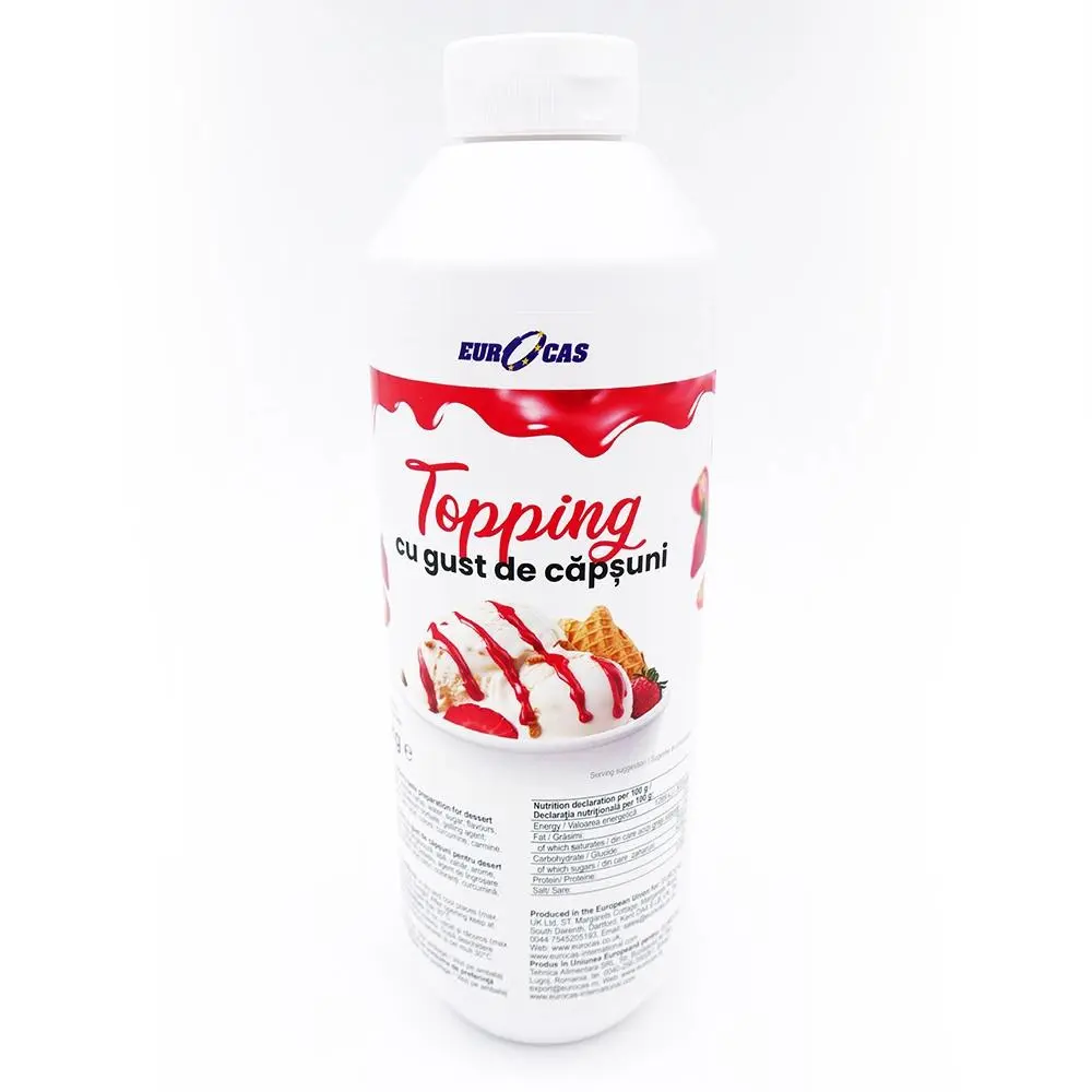 Topping / sirop cu gust de capsuni 1kg