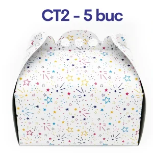 Cutii tort CT2 cu stelute 28×28cm