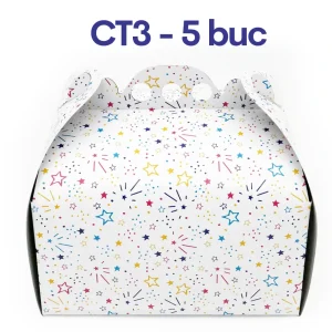 Cutii tort CT3 cu stelute 26×35cm