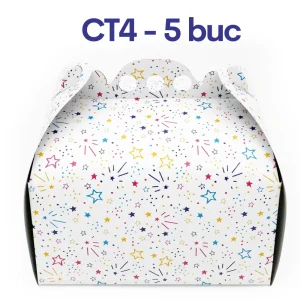 Cutii tort CT4 cu stelute 30×30cm