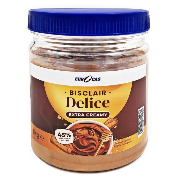 Cremă tartinabilă speculoos cu nuci și miere Bisclair Délice Dulcinea 1kg