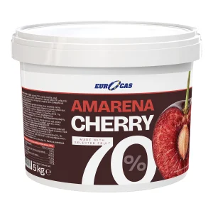 Cirese Amarene in Gel Eurocas 5kg, 70% Fruct, pentru Decor si Compozitii de Cofetarie si Torturi