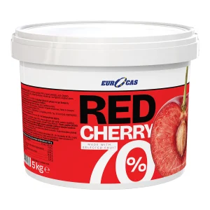 Cirese Rosii in Gel Eurocas 5kg, 70% Fruct, pentru Umplut Prajituri, Decor si Compozitii de Cofetarie