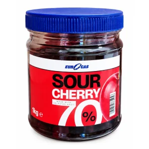 Visine in Gel Eurocas 1kg, 70% Fruct, pentru Umplut Prajituri, Decor si Compozitii de Cofetarie
